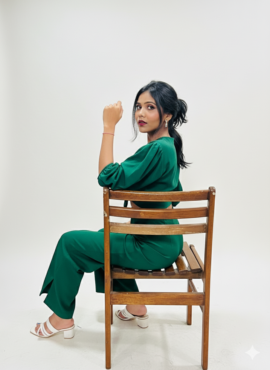 Midnight Moss Set (Women skirt and top)